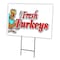 Signmission Fresh Turkeys Yard Sign & Stake outdoor plastic coroplast window, C-1824 Fresh Turkeys C-1824 Fresh Turkeys - alternate 1